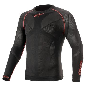 Alpinestars Ride Tech V2 Top Long Sleeve Black Red Summer