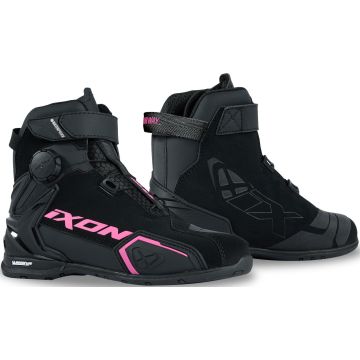 Ixon Bull 2 WP Lady Zwart Fuchsia Motorschoenen