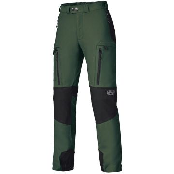 Held Dragger Base Legergroen Leren Motorbroek