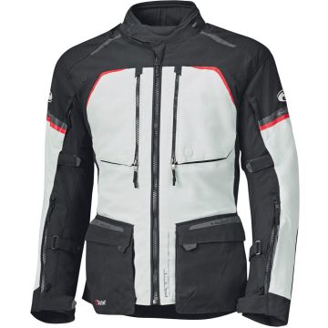 Held Tridale Top Lichtgrijs Zwart Rood Waterdicht Textiele Motorjas