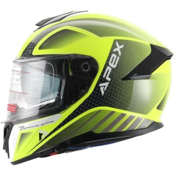 APEX FT300 New York Zwart Geel Integraalhelm