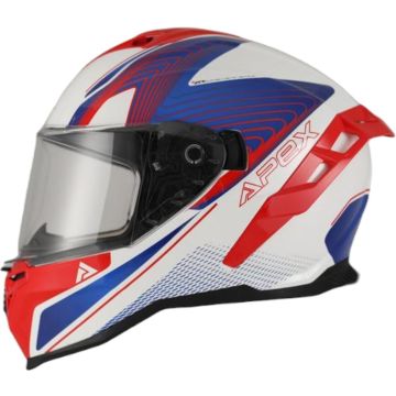 APEX FI200 Madrid Wit Blauw Rood Integraalhelm
