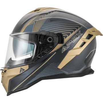 APEX FI200 Madrid Zwart Goud Integraalhelm