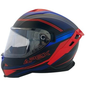 APEX FI200 Paris Blauw Rood Mat Integraalhelm