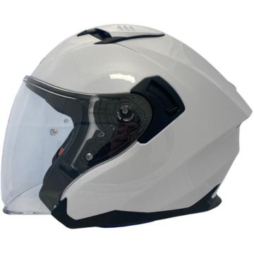 APEX JI200 Solid Wit Jethelm