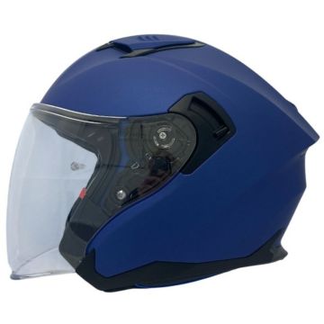 APEX JI200 Solid Blauw Jethelm