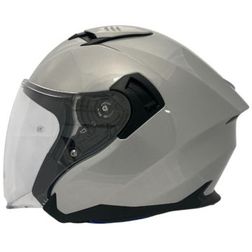 APEX JI200 Solid Zilver Jethelm