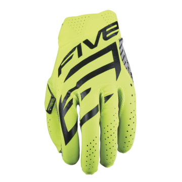 Five MXF Race Handschoenen Neongeel