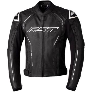 RST S1 Leren Jas Zwart Wit