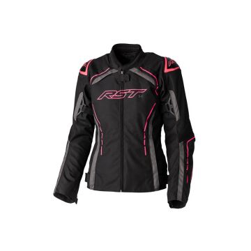 RST S1 Ladies Textiele Jas Zwart Roze Grijs