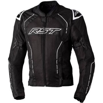 RST S-1 Mesh Textiele Jas Zwart Wit