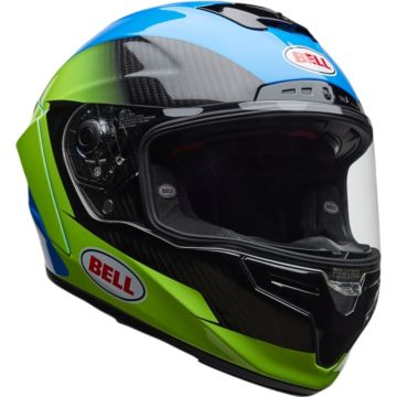 Bell Race Star DLX RSD Corsa Carbon Blauw Fluo Geel Zwart Integraalhelm