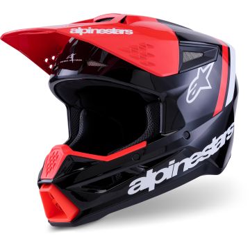 Alpinestars S-M3 Radium Zwart Rood Crosshelm