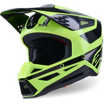 Alpinestars S-M3 Heat Geel Zwart Crosshelm