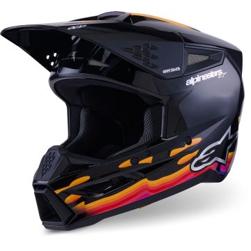 Alpinestars S-M3 Force Zwart Crosshelm