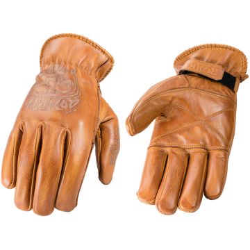 ROKKER Tattoo Skull Zandkleurige Handschoenen