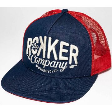 ROKKER Snapback Blue Red Trucker Cap