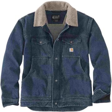 Carhartt Relaxed Fit Denim Sherpa Lined Textiel jas
