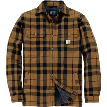 Carhartt Relaxed Fit Flannel Sherpa‑Lined Shirt Textiel jas