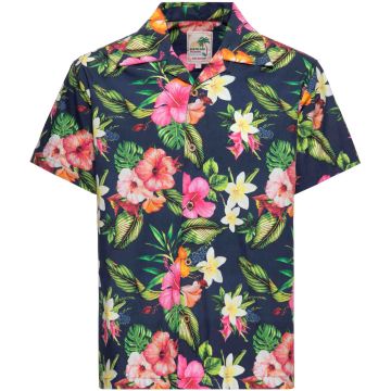 King Kerosin Tropical Flowers Overhemd met korte mouwen