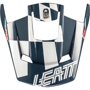 Leatt Moto 3.5 Checkered Helmet Peak