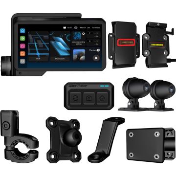 AlienRider M2-QR Bundle 5 Universal Motorfiets Multimedia Systeem