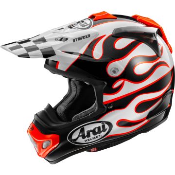 Arai MX-V Evo Flame Motocrosshelm
