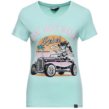 Queen Kerosin The Hot Road Rebel Dames T-Shirt