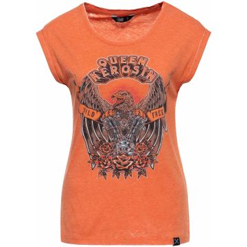 Queen Kerosin Wild & Free Dames T-Shirt