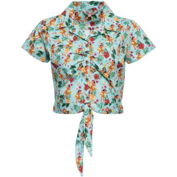 Queen Kerosin Hula Girls Dames Blouse