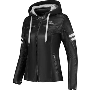 Rusty Stitches Super Joyce Hooded V2 Dames Motorfiets Leren Jas
