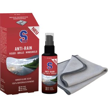 S100 Anti-Rain Vizierspray 100 ml inclusief microvezeldoek