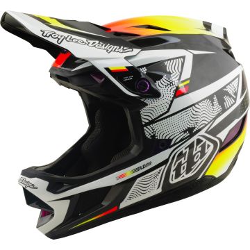 Troy Lee Designs D4 Carbon MIPS Lined Up Afdalingshelm