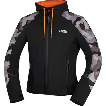 IXS Moto Camo Motorfiets hoodie met rits