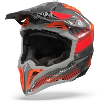 Airoh Aviator 3 Wave Mat Oranje Crosshelm