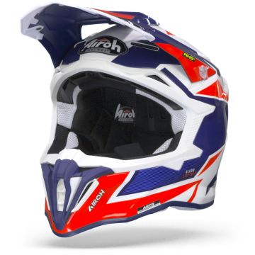 Airoh Strycker Axe Blauw Rood Crosshelm