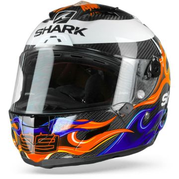 Shark Race-R Pro Carbon Lorenzo 2019 DBR Carbon Blauw Rood Integraalhelm