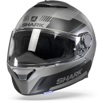 Shark Spartan 1.2 Strad Mat Antraciet Zwart Zilver Integraalhelm