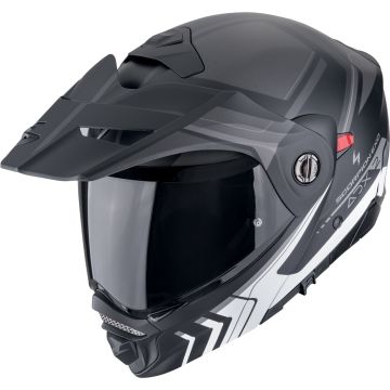 Scorpion ADX-2 Lewis Zwart Zilver Systeemhelm