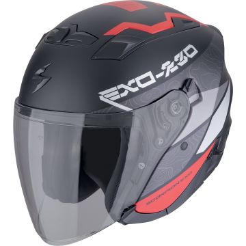 Scorpion Exo-230 Band Zwart Rood Jethelm