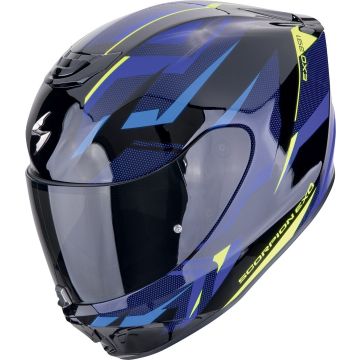 Scorpion EXO-391 Aaxo Zwart Blauw Geel Integraalhelm