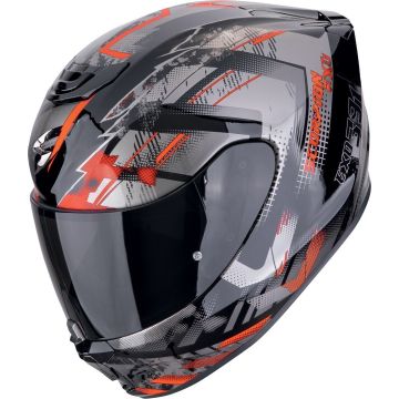 Scorpion EXO-391 Clutter Zwart Grijs Rood Integraalhelm