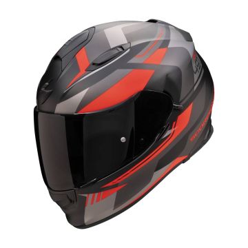  Scorpion EXO-491 Abilis Mat Zwart Zilver Rood Integraalhelm