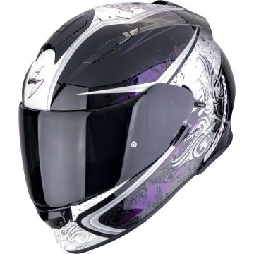 Scorpion EXO-491 Run Zwart Wit Paars Integraalhelm