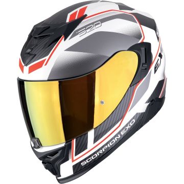 Scorpion EXO-520 Evo Air Lena Zwart Wit Rood Integraalhelm