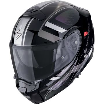 Scorpion EXO-930 Evo Ardens Zwart Paars Zilver Systeemhelm