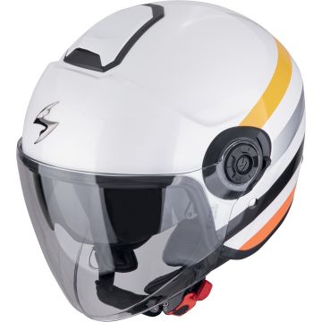 Scorpion EXO-City II Bee Wit Geel Jethelm