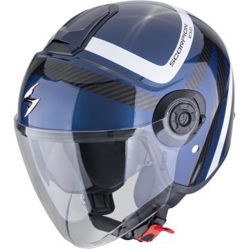 Scorpion EXO-City II Riva Zwart Blauw Jethelm