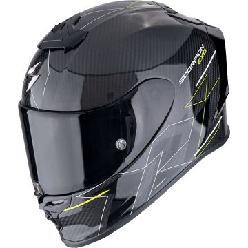 Scorpion EXO-R1 Evo Carbon Air Cynergy Zwart Geel Integraalhelm