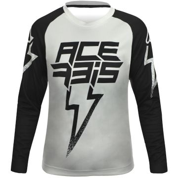 Acerbis J-Kid Blizzard Grey Black Kids Motocross Jersey